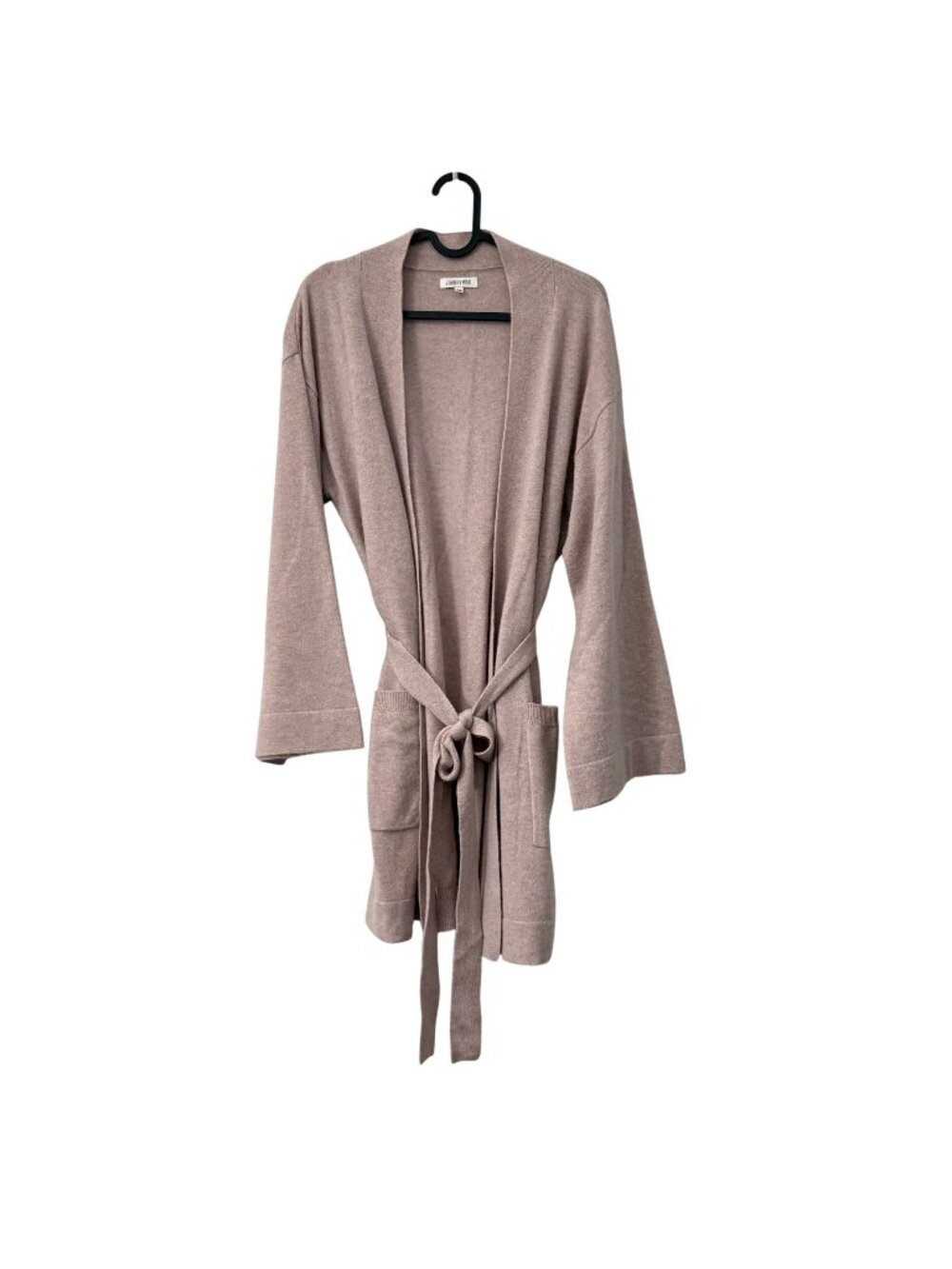 Johnny Was Mauve Pink Pure Cashmere Belted Sweater Cardigan Womens Small